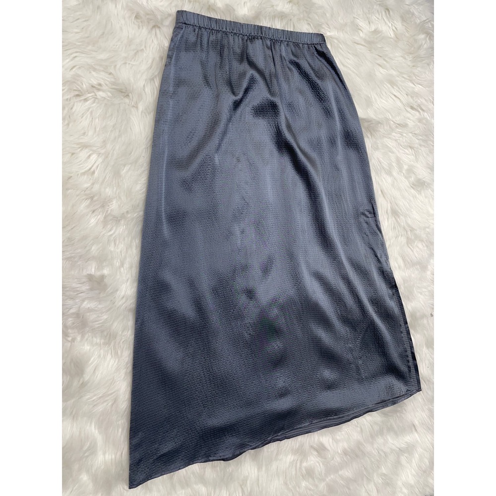 NWT Eileen Fisher Hammered Silk Cotton A Line Skirt Size XXS $248